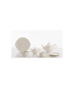 JUEGO DE TÉ 40 PIEZAS AURORA BLANCA LA CARTUJA DE SEVILLA