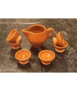 JUEGO MINI VINO RIBEIRO 7 PIEZAS BARRO -Bazar Casa Sole juego mini vino ribeiro 7 piezas barro 2