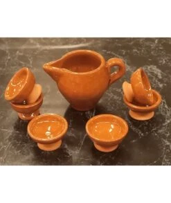 JUEGO MINI VINO RIBEIRO 7 PIEZAS BARRO