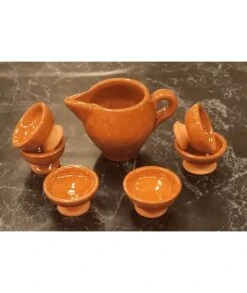 JUEGO MINI VINO RIBEIRO 7 PIEZAS BARRO -Bazar Casa Sole juego mini vino ribeiro 7 piezas barro 4