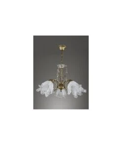 LÁMPARA BRONCE 5 BRAZOS AMATISTA FAGUERLAMP 563/5/C
