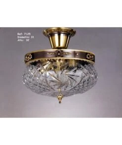 LÁMPARA BRONCE Y CRISTAL 7125 PABLO REY BAUTISTA