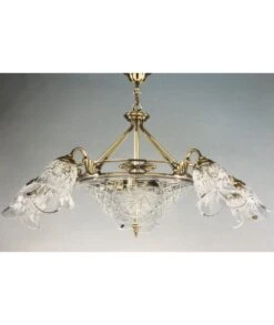 LÁMPARA BRONCE Y CRISTAL 7356-5 PABLO REY BAUTISTA