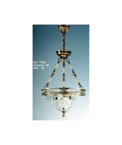 LÁMPARA BRONCE Y CRISTAL 7362 PABLO REY BAUTISTA