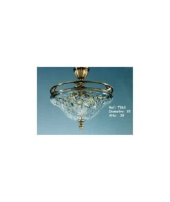 LÁMPARA BRONCE Y CRISTAL 7363 PABLO REY BAUTISTA