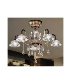 LÁMPARA BRONCE Y CRISTAL 8130-5 PABLO REY BAUTISTA