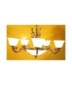 LÁMPARA BRONCE Y CRISTAL MURANO M.N.5 PABLO REY BAUTISTA