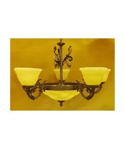 LÁMPARA BRONCE Y CRISTAL MURANO M.N.5 PABLO REY BAUTISTA -Bazar Casa Sole lampara bronce y cristal murano mn5 pablo rey bautista 3