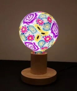 LÁMPARA DECORATIVA LED SILICONA ROSA PÚRPURA ELECTROBILSA 2601290