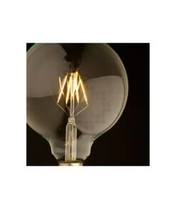 LÁMPARA GLOBO CRISTAL GOLD FILAMENTO LED G125 REGULABLE -Bazar Casa Sole lampara globo cristal gold filamento led g125 regulable 2