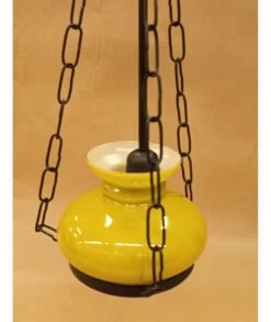 LÁMPARA QUINQUÉ FORJA VERDE