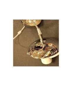 MONTURA GOTA DE CERA COLOR CROMO BRILLO -Bazar Casa Sole montura gota de cera color cromo brillo 2