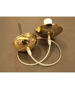 MONTURA GOTA DE CERA COLOR CROMO ORO -Bazar Casa Sole montura gota de cera color cromo oro 3