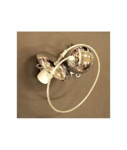 MONTURA GOTA DE CERA CON PINZA COLOR CROMO BRILLO