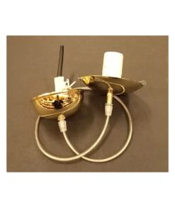 MONTURA GOTA DE CERA CON PINZA COLOR CROMO ORO