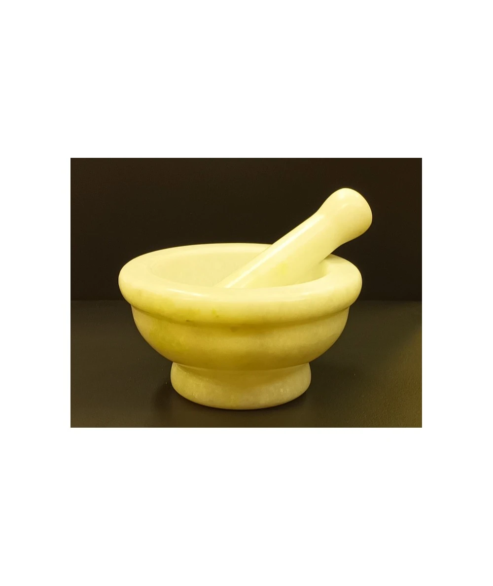 MORTERO MARMOL CON MAZA 15X12 CENTÍMETROS 1 MORTERO MARMOL CON MAZA 15X12 CENTÍMETROS