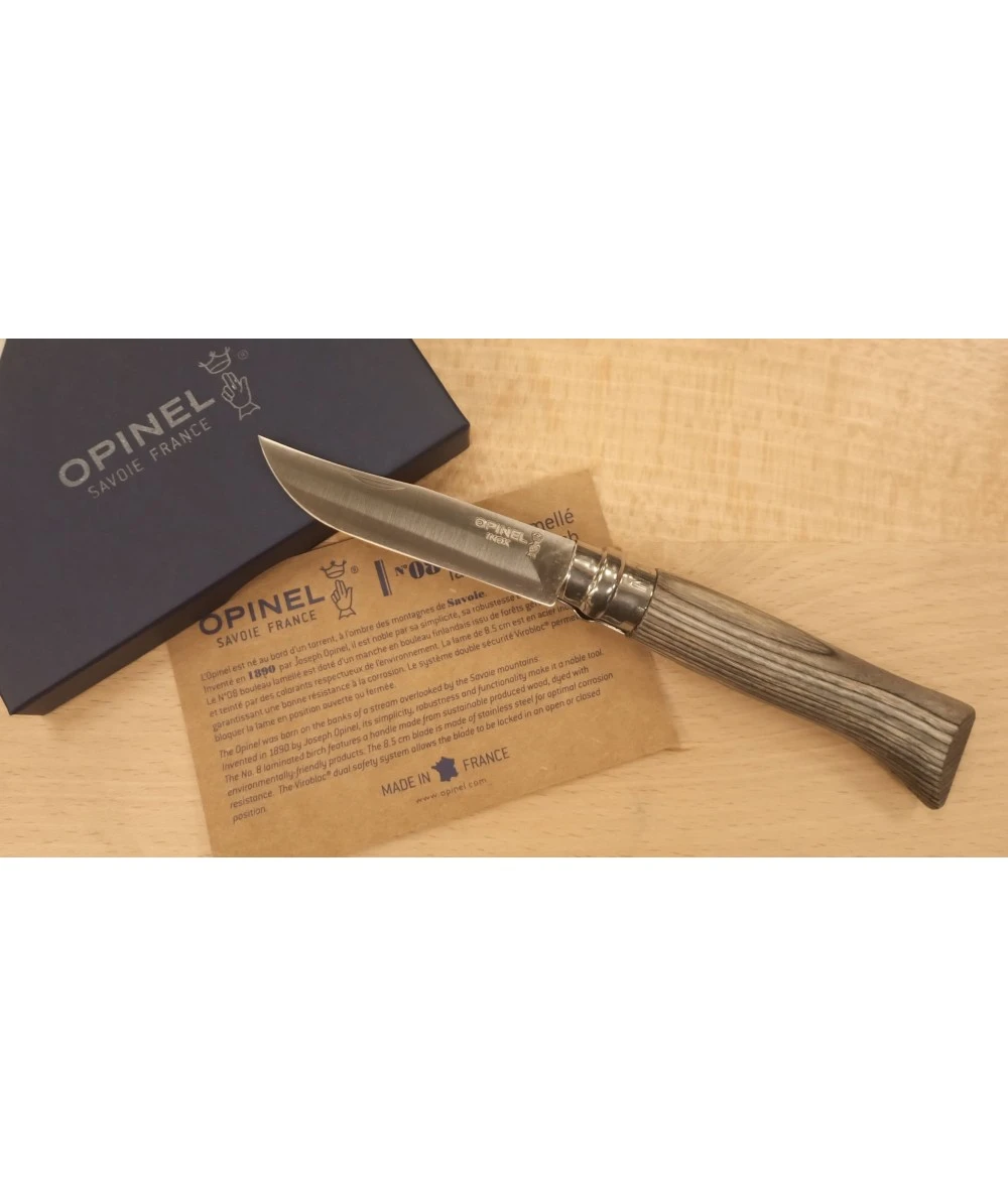 NAVAJA OPINEL N° 8 ABEDUL GRIS 3 NAVAJA OPINEL N° 8 ABEDUL GRIS - Imagen 3