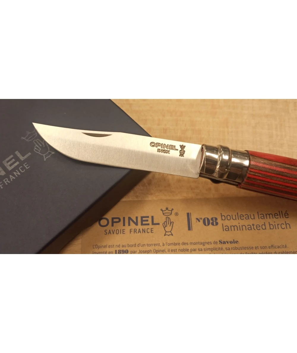 NAVAJA OPINEL N° 8 ABEDUL ROJO 5 NAVAJA OPINEL N° 8 ABEDUL ROJO - Imagen 5