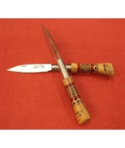 NAVAJA TARAMUNDI BOJ DECORADO 7,5CM DE HOJA