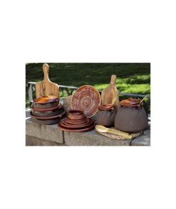 OLLA MARMITA DE BARRO CON TAPA 12 LITROS -Bazar Casa Sole olla marmita de barro con tapa 12 litros 2