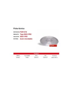 OLLA RECTA 18 CM CON TAPA INOX-PRO PUJADAS P208018 -Bazar Casa Sole olla recta 18 cm con tapa inox pro pujadas p208018 2