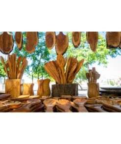 PALA LISA 30 CM MADERA DE OLIVO -Bazar Casa Sole pala lisa 30 cm madera de olivo 4