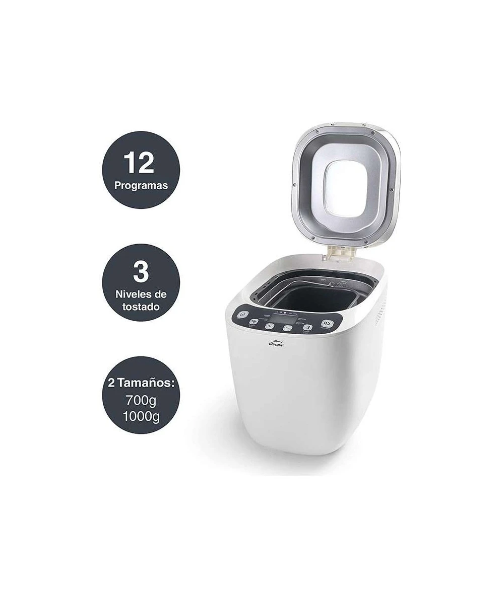 PANIFICADORA AUTOMÁTICA WHITE LACOR 69334 5 PANIFICADORA AUTOMÁTICA WHITE LACOR 69334 - Imagen 5