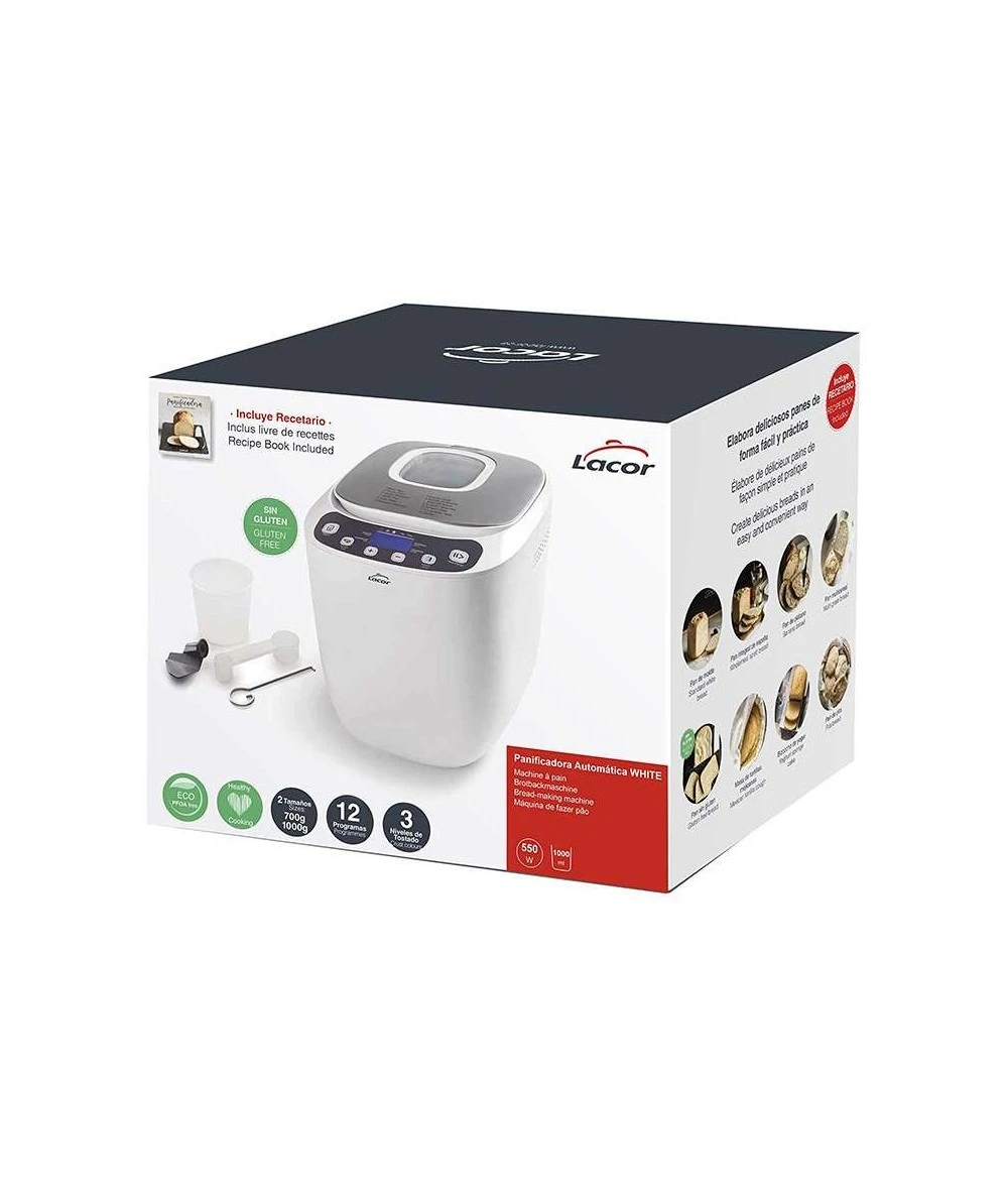 PANIFICADORA AUTOMÁTICA WHITE LACOR 69334 9 PANIFICADORA AUTOMÁTICA WHITE LACOR 69334 - Imagen 9