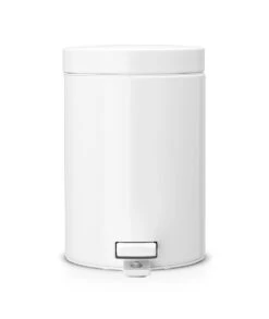 PAPELERA BLANCA 5 LITROS PEDAL BRABANTIA 283420