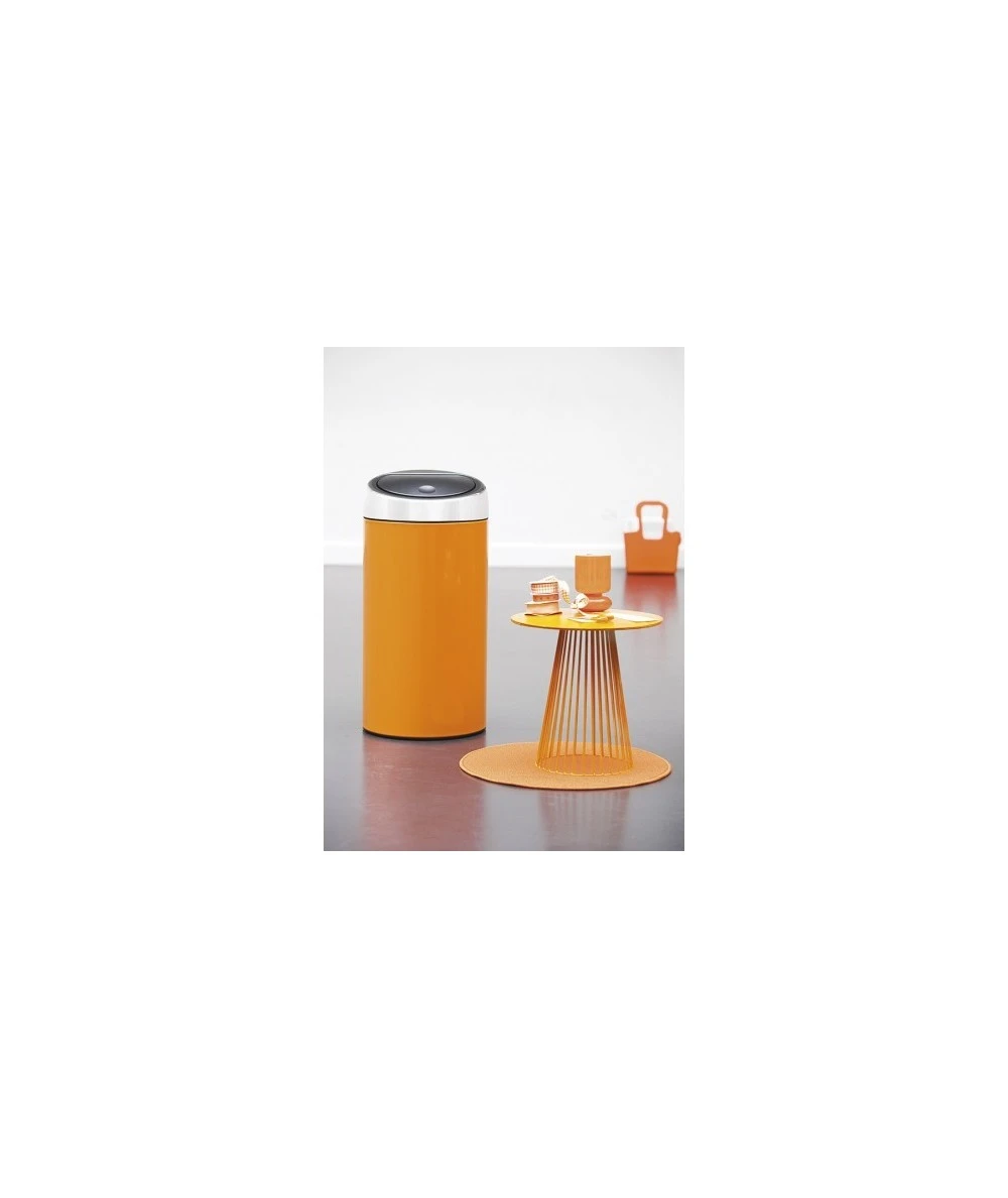PAPELERA COCINA 45L NARANJA CROMO BRABANTIA 424625 1 PAPELERA COCINA 45L NARANJA CROMO BRABANTIA 424625