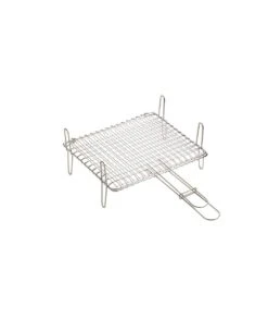 PARRILLA DOBLE CON PATAS 40X45CM ACERO INOX 18/8 SAUVIC 53666
