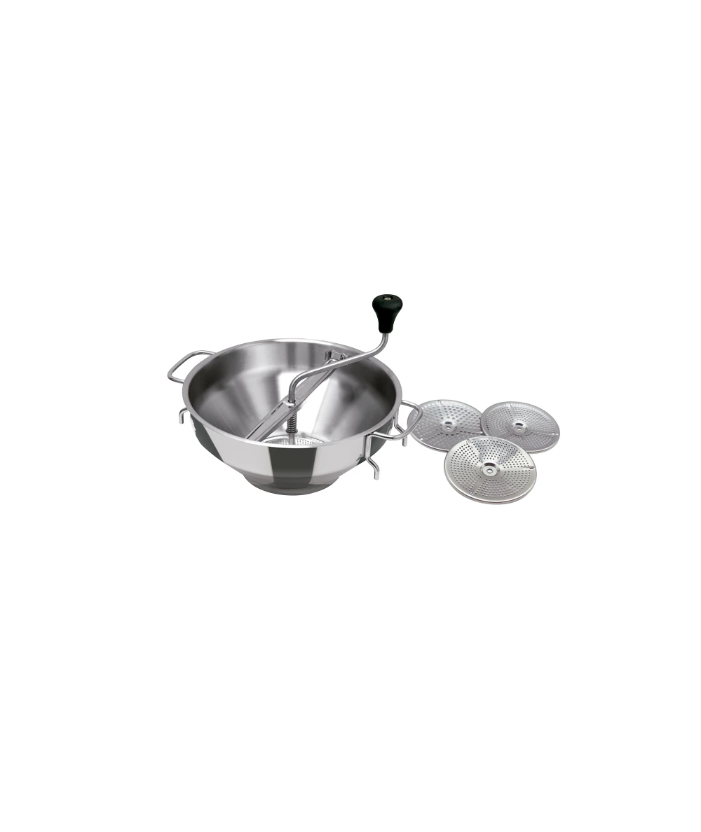 PASAPURÉS 32CM 3 DISCOS HOSTELERÍA 18/10 INOXIBAR 52232 2 PASAPURÉS 32CM 3 DISCOS HOSTELERÍA 18/10 INOXIBAR 52232 - Imagen 2