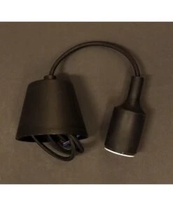 PENDEL COLGANTE NEGRO E27