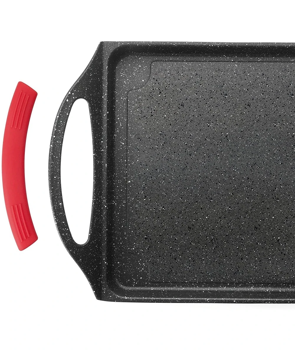 PLANCHA GRILL LISA ECO-PIEDRA LACOR 24135 2 PLANCHA GRILL LISA ECO-PIEDRA LACOR 24135 - Imagen 2