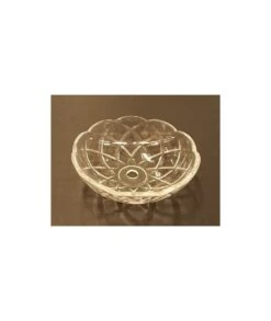 PLATILLO CRISTAL LÁMPARAS 12,5X4,3CM 6 AGUJEROS -Bazar Casa Sole platillo cristal lamparas 125x43cm 6 agujeros 2