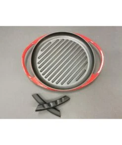 PLATO CHULETÓN DE HIERRO FUNDIDO ESMALTADO RAYADO WECOOK! 20006 -Bazar Casa Sole plato chuleton de hierro fundido esmaltado rayado wecook 20006 2