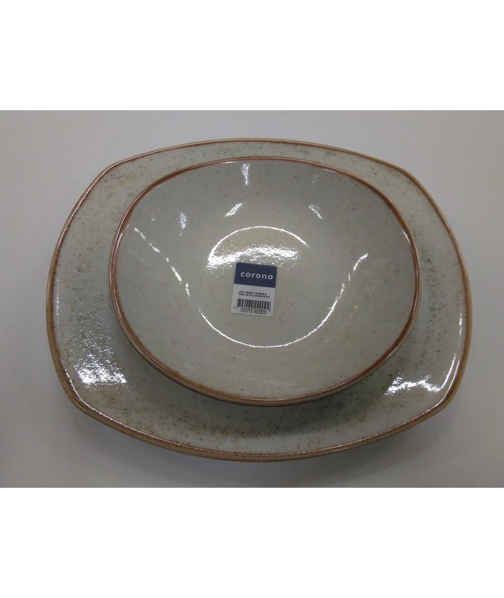 PLATO HONDO 20X8,5 CM CORONA ARTISAN BEIGE 2 PLATO HONDO 20X8,5 CM CORONA ARTISAN BEIGE - Imagen 2