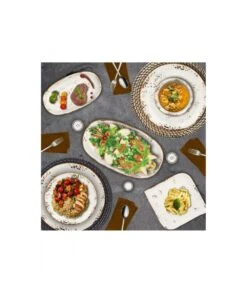 PLATO LLANO 25 CM ELEGANCE BY BONE 9 PLATO LLANO 25 CM ELEGANCE BY BONE -Bazar Casa Sole plato llano 25 cm elegance by bone 2