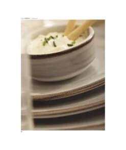 PLATO LLANO 25,4 CM CORONA ARTISAN BEIGE -Bazar Casa Sole plato llano 254 cm corona artisan beige 2