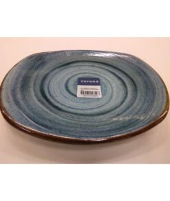 PLATO LLANO 30,5 CM CORONA ARTISAN AZUL