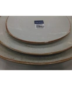 PLATO LLANO 30,5 CM CORONA ARTISAN BEIGE -Bazar Casa Sole plato llano 305 cm corona artisan beige 2