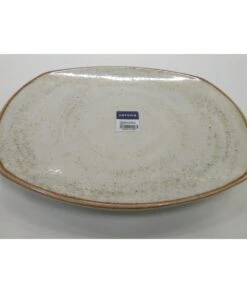 PLATO LLANO 30,5 CM CORONA ARTISAN BEIGE