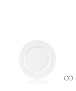 PLATO LLANO GASTRO HELIX BLANCO 18 CM BY BONE -Bazar Casa Sole plato llano gastro helix blanco 18 cm by bone 2