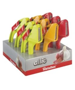 PRENSA AJOS ALLIÒ METALTEX 241418 ROJO