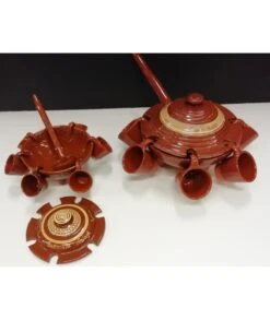 QUEIMADA DE BARRO 6 SERVICIOS 1,2 LITROS 21 CENTÍMETROS -Bazar Casa Sole queimada de barro 6 servicios 12 litros 21 centimetros 6