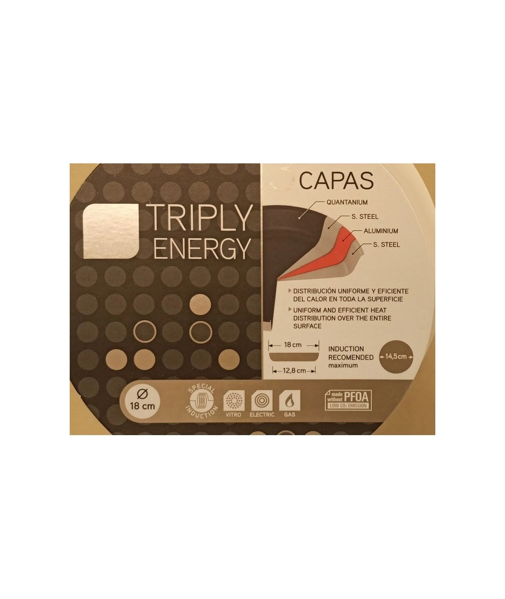 SARTÉN TRIPLY ENERGY 28CM IBILI 652828 8 SARTÉN TRIPLY ENERGY 28CM IBILI 652828 - Imagen 8