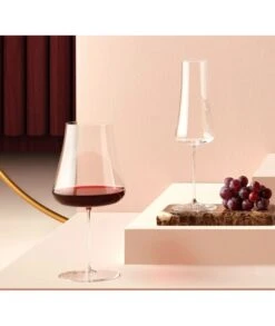 SET 2 COPAS NUDE STEMZERO VOLCANO RED WINE 1000 CC