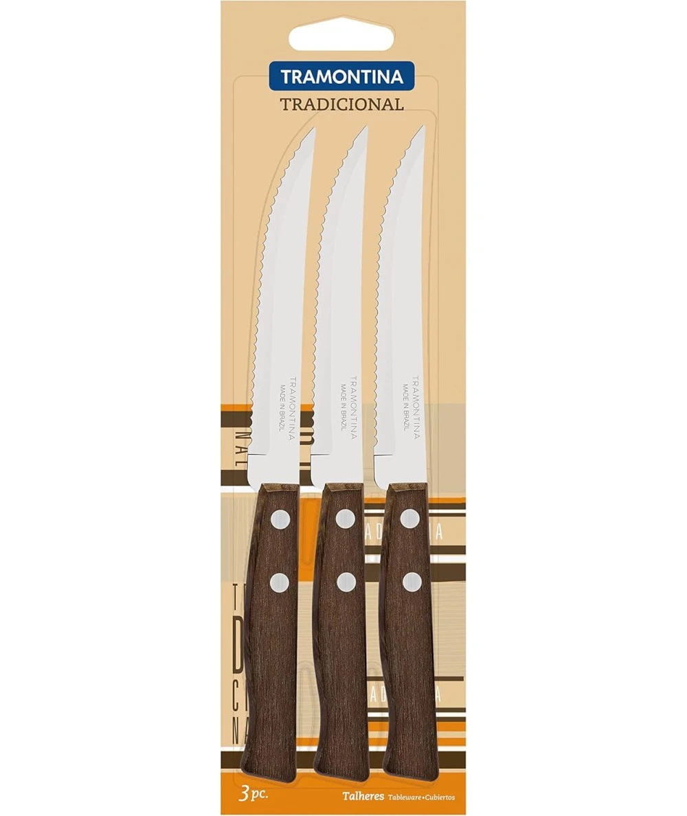 SET 3 CUCHILLOS CHULETERO TRAMONTINA 9 SET 3 CUCHILLOS CHULETERO TRAMONTINA - Imagen 9