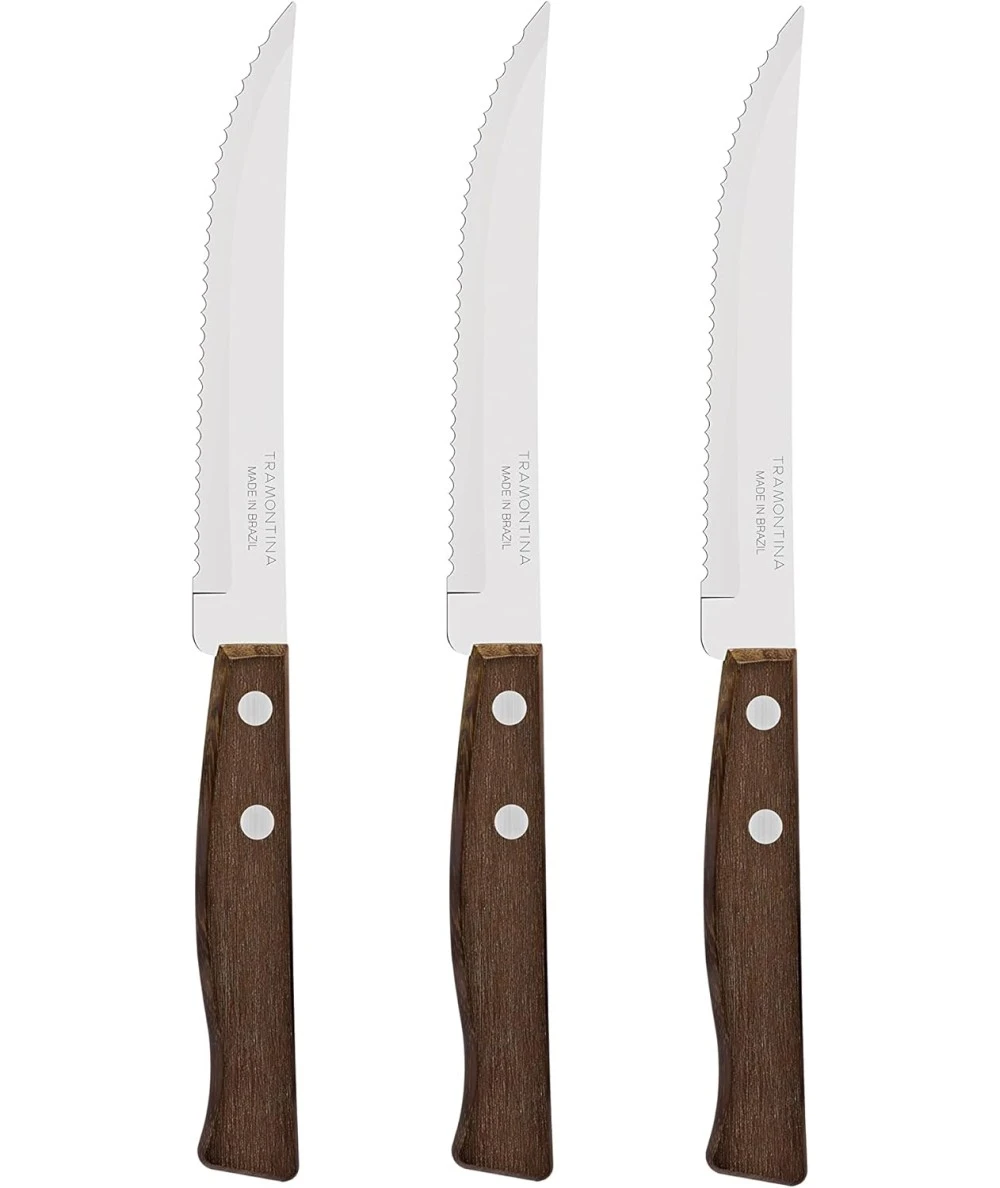 SET 3 CUCHILLOS CHULETERO TRAMONTINA 1 SET 3 CUCHILLOS CHULETERO TRAMONTINA