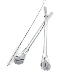 SET 4 BOMBILLAS MATE + CEPILLO NERTHUS FIH 852 -Bazar Casa Sole set 4 bombillas mate cepillo nerthus fih 852 2